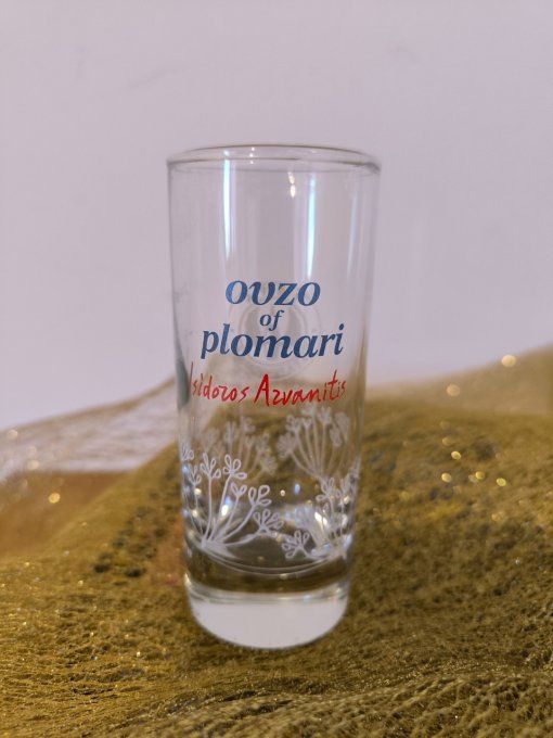 Ouzo Plomari 70cl de Lesbos Grèce +UN VERRE COLLECTOR