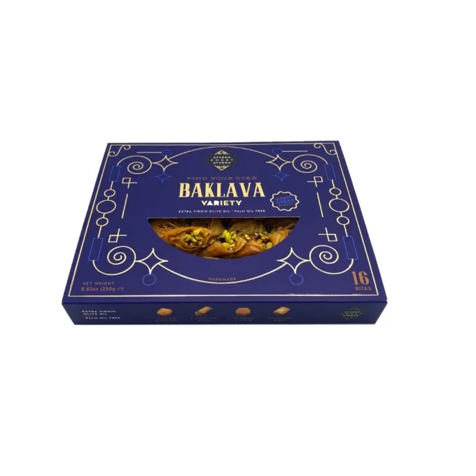 Coffret cadeau Assortiment Baklava Grec 250Gr Artisanale