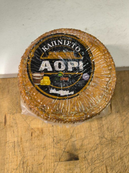 Fromage Graviera fumé au bois de hêtre, au lait de brebis à 68% et lait de chèvre à 29% 500 Gr