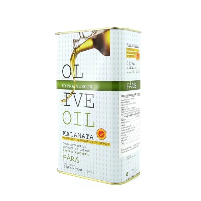 Huile d'olive Grecque de Kalamata Extra Vierge AOP 3 litres